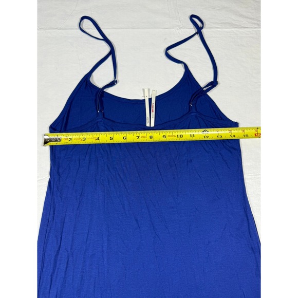 by Anthropologie‎ Blue Slip Dress Midi Spaghetti Strap Size M - Picture 7 of 9